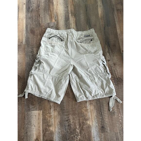 Ecko Unltd khaki cargo shorts 100% cotton mens 40 - Picture 2 of 10